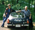 Scottie & Jack with the painted car